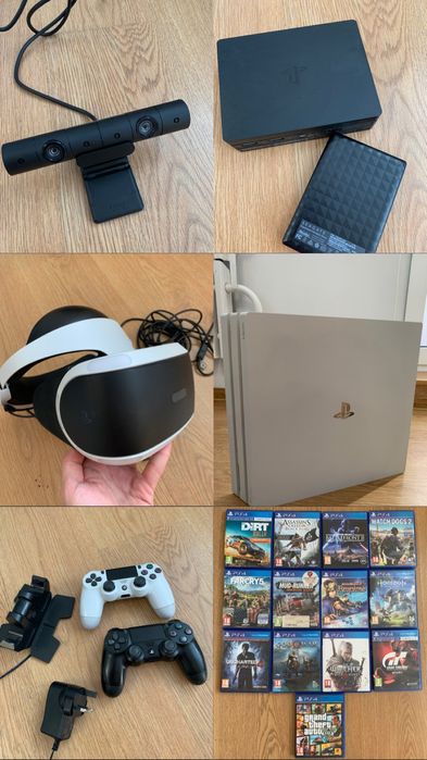 PlayStation 4 pro White Color + VR + GAME в дуже хорошому стані