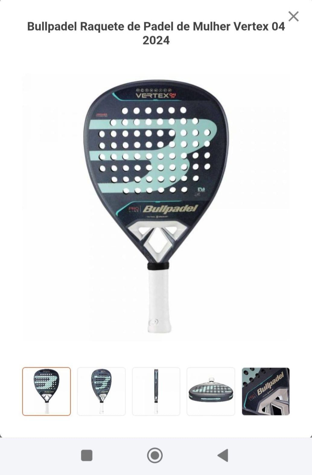 Raquete Padel bullpadel Vertex
