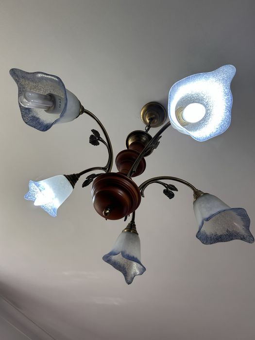 Candeeiro vintage de 5 focos