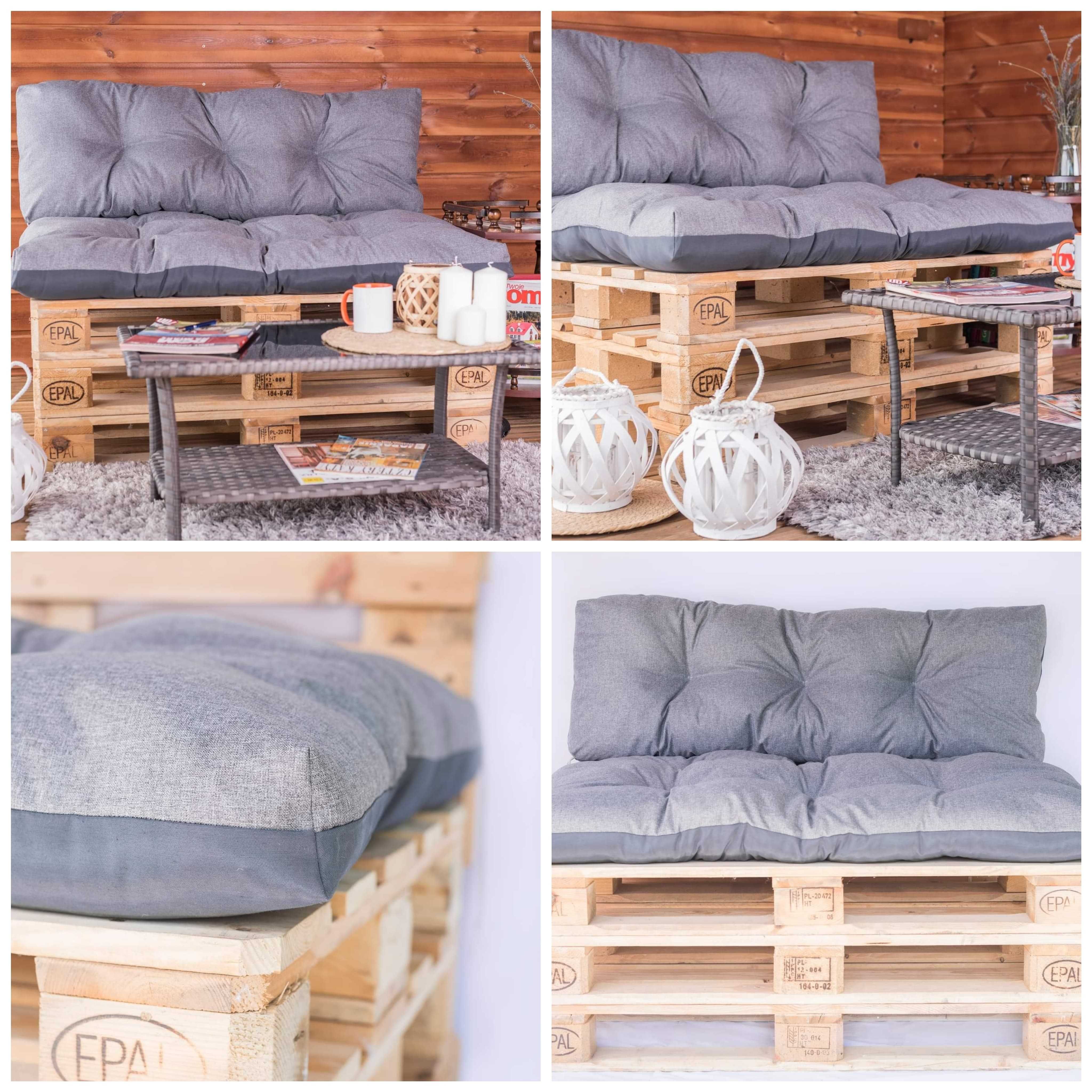 Zestaw poduszek ogrodowych na meble z palet 120x80 i 120x40 PRODUCENT