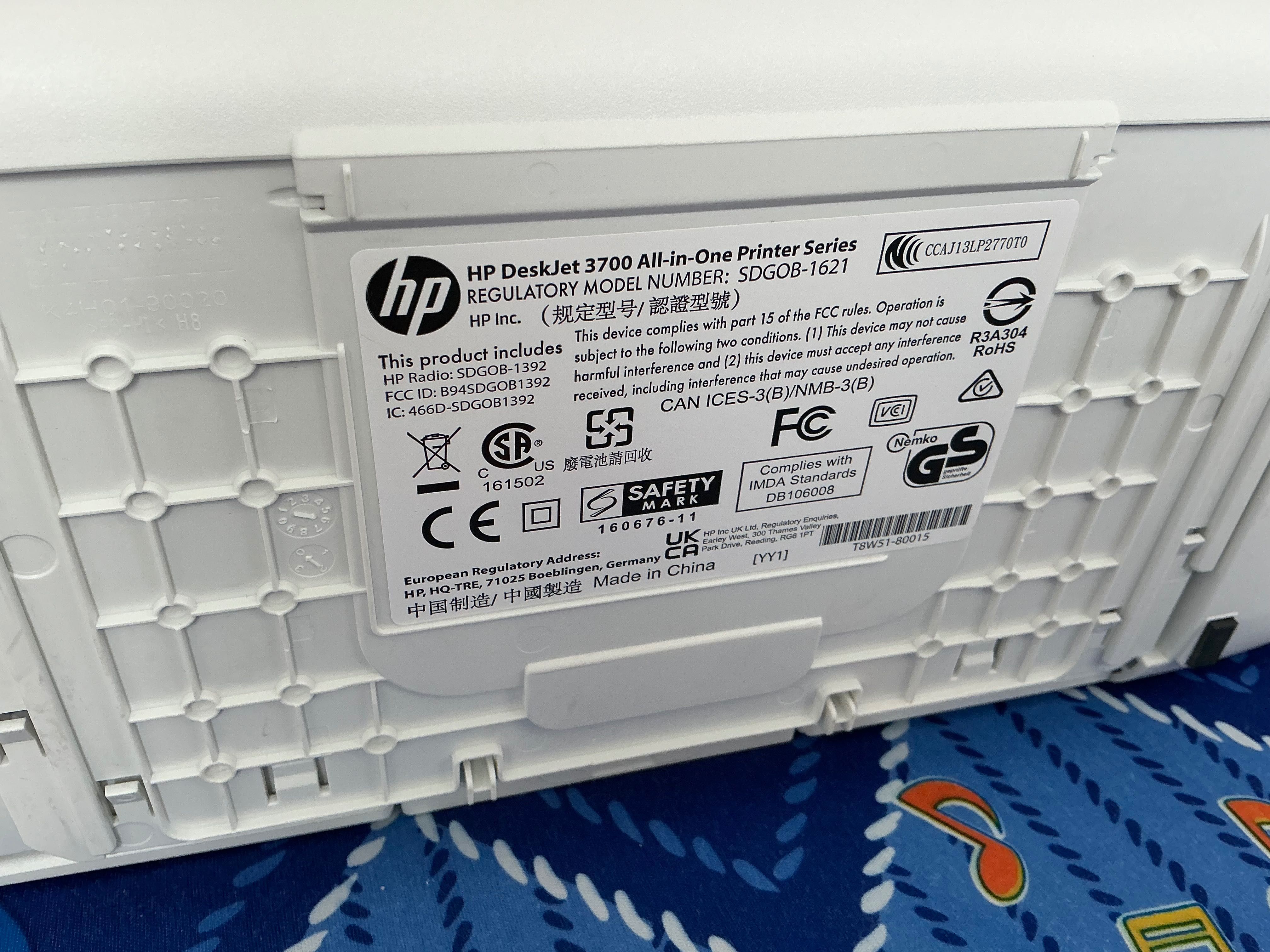 HP DeskJet 3762 – drukarka jak nowa, 300 zł