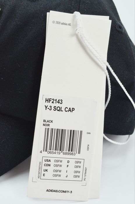 Czapka z daszkiem adidas Y-3 Yohji Yamamoto Baseball Cap czarna NOWA