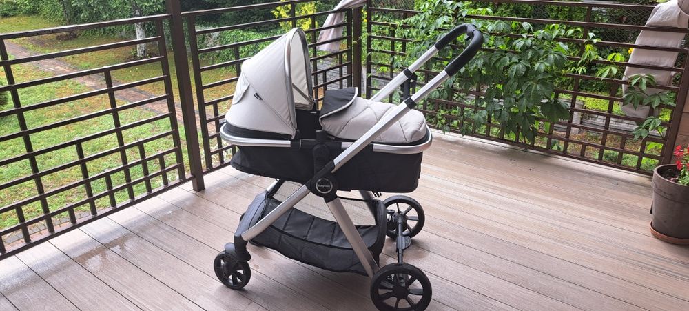 Wózek+Fotelik Babymore Mimi Travel System Pecan i-Size Car Seat – Silv