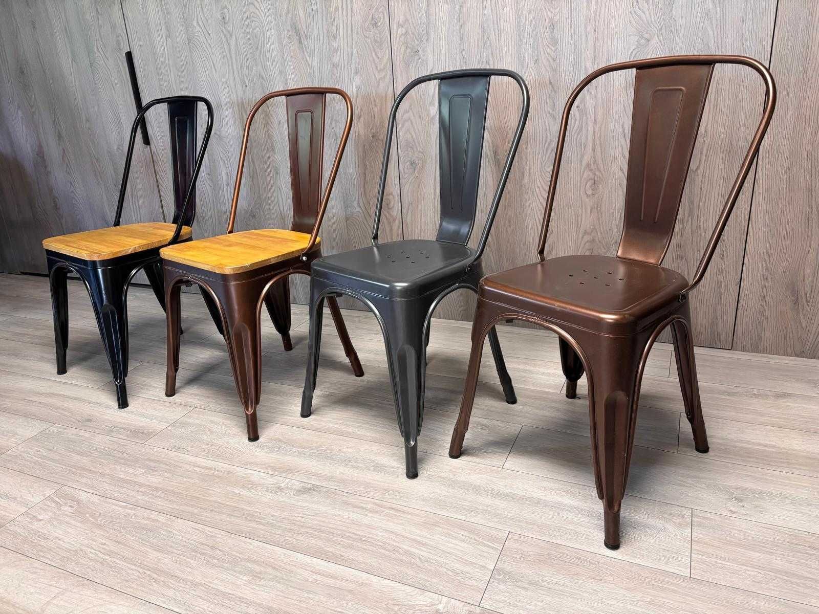 Krzesła metalowe loft CORSICA TOLIX idealne do ogrodu restauracji