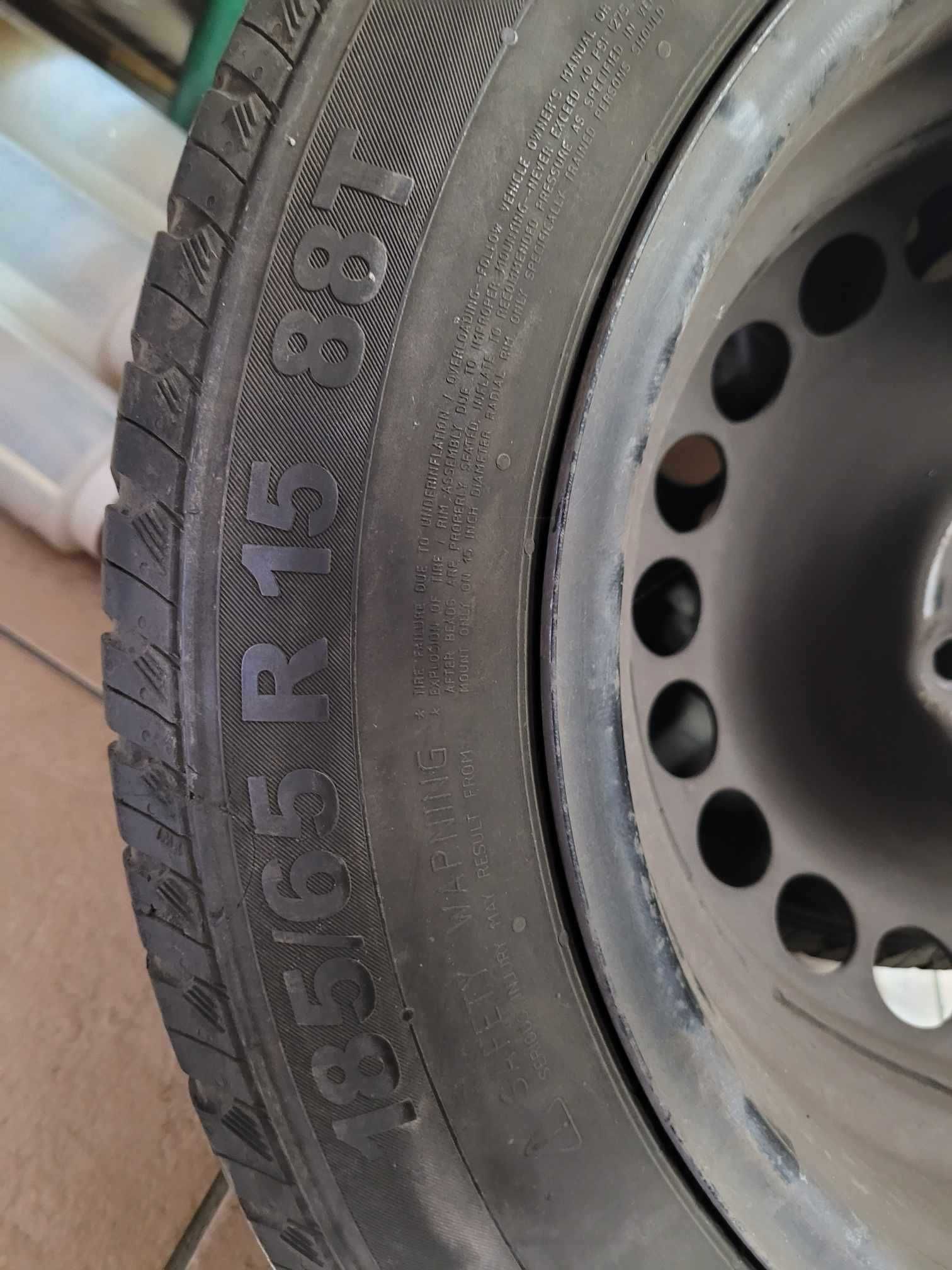 sprzedam opony letnie 15 cali CONTINENTAL 185/65R15 88T