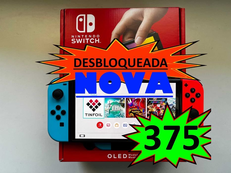 Nintendo Switch Oled | DESBLOQUEADA [NOVA por ESTREAR]
