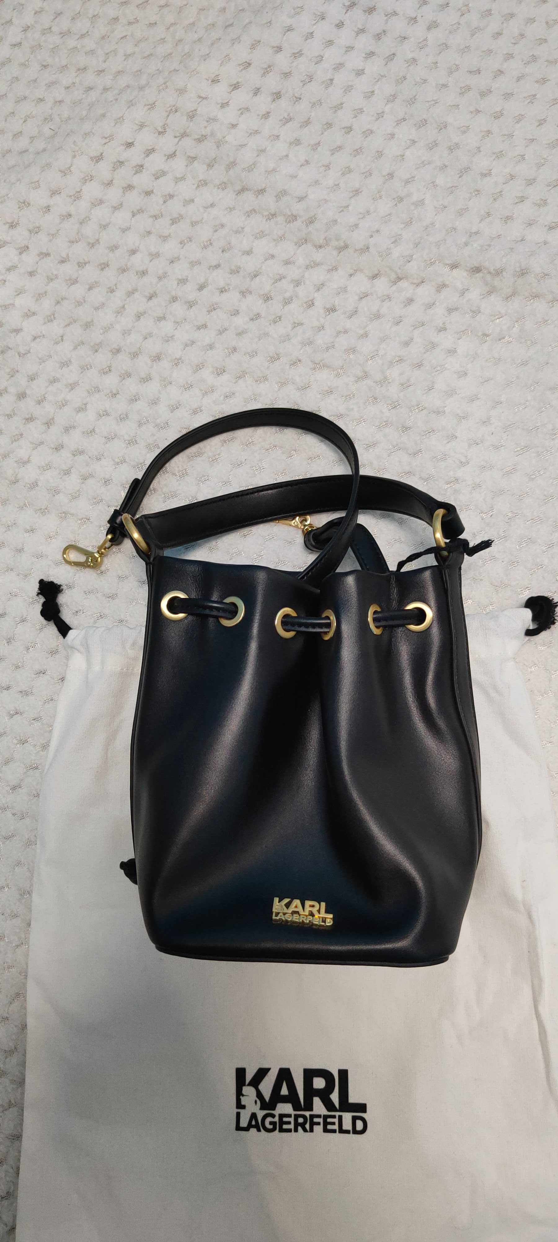 Torebka worek Karl Lagerfeld koktail festive bucket