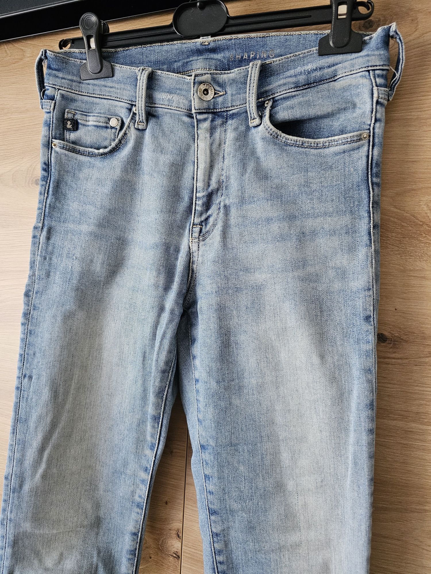 Denim spodnie jeansowe skinny regularnie waist 38 29/32