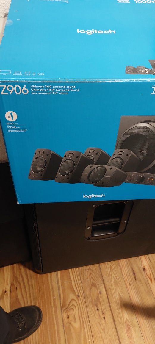 Colunas logitech z906 como nova