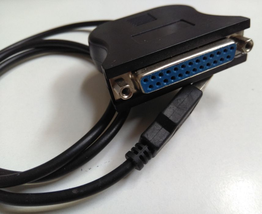 Adaptador de cabo de Impressora, porta paralela db25 Pinos para USB