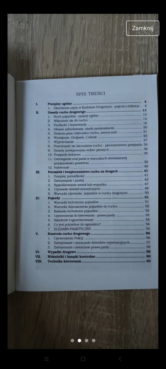 Książka prawo jazdy z 2005 "Abc podręcznik kierowcy" Papuga