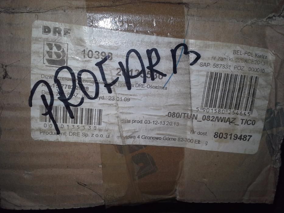 Ościeznica regulowana DRE kolor wiąz tabacco