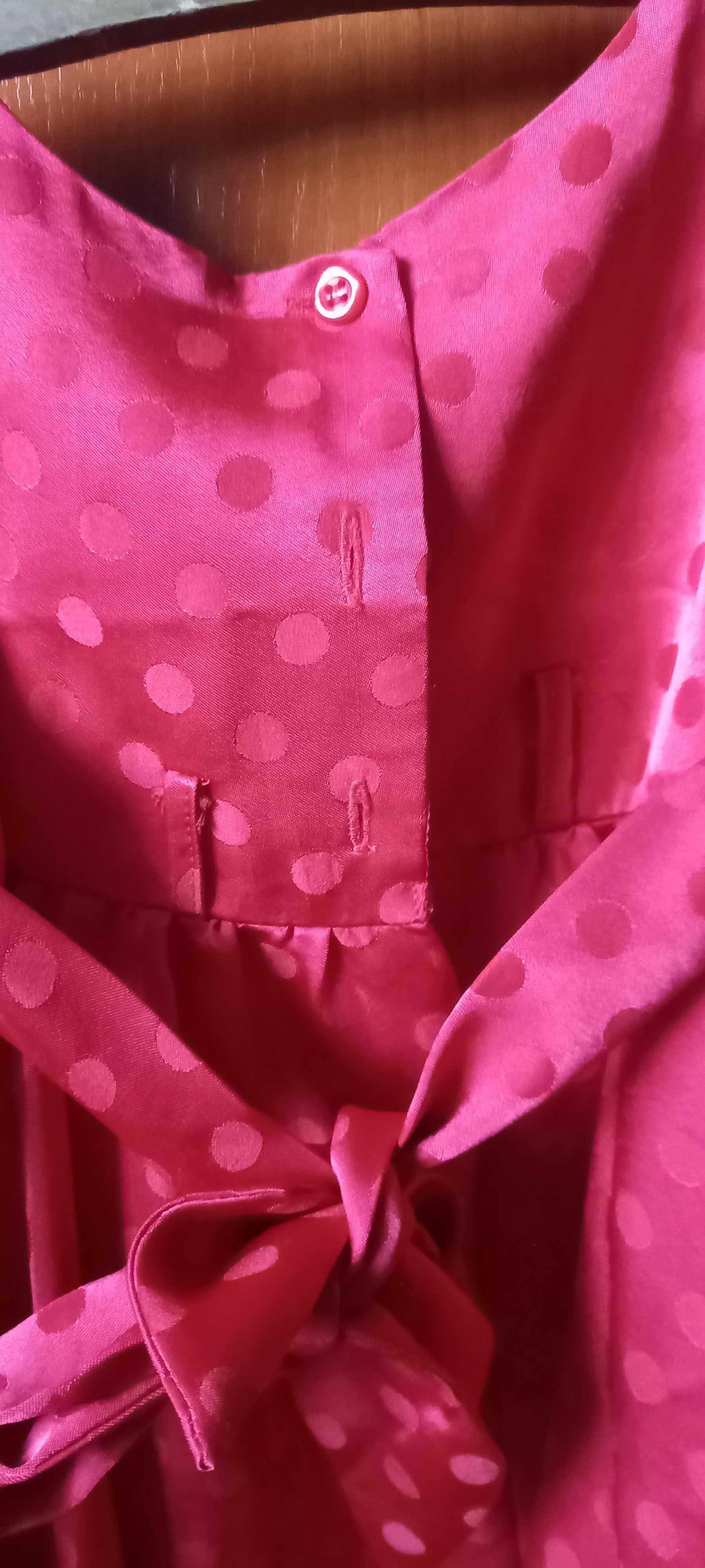 Czerwona elegancka sukienka dla dziewczynki 104/110