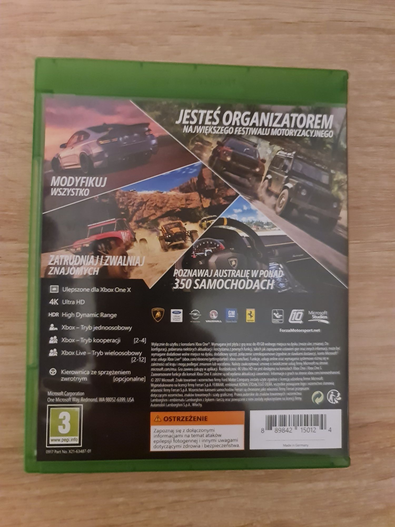 Gra Forza Horizon 3 Xbox One wersja Posko języczna