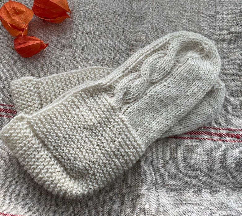 Cлідки з білої натуральної вовни, терапевтичні, 40-41.