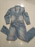 Kombinezon denim jeansowy Zara S