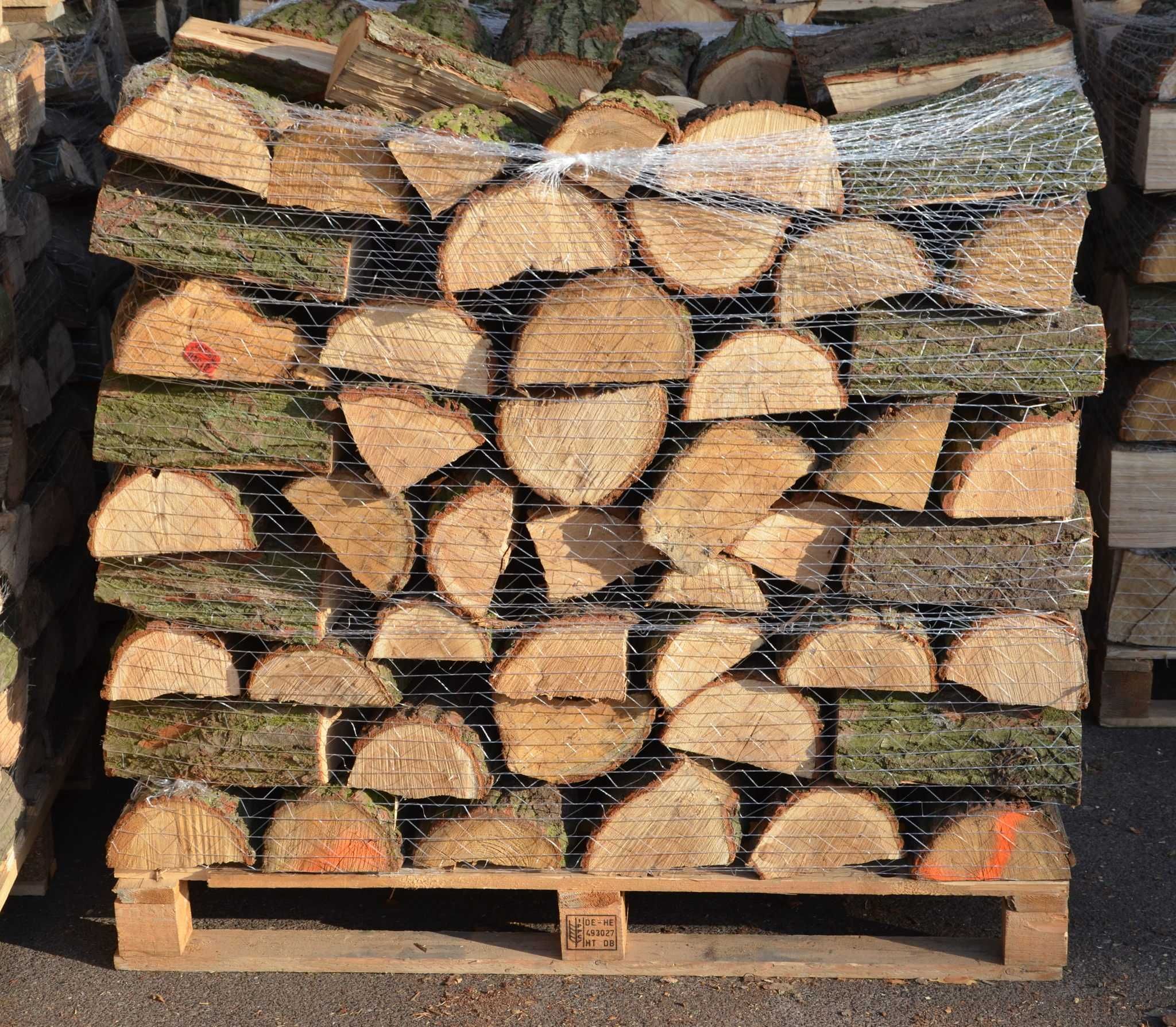 Drewno Kominkowe, Opałowe Układane na paletach