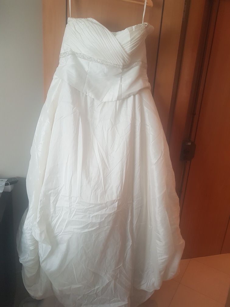 Vestido de noiva 100% seda