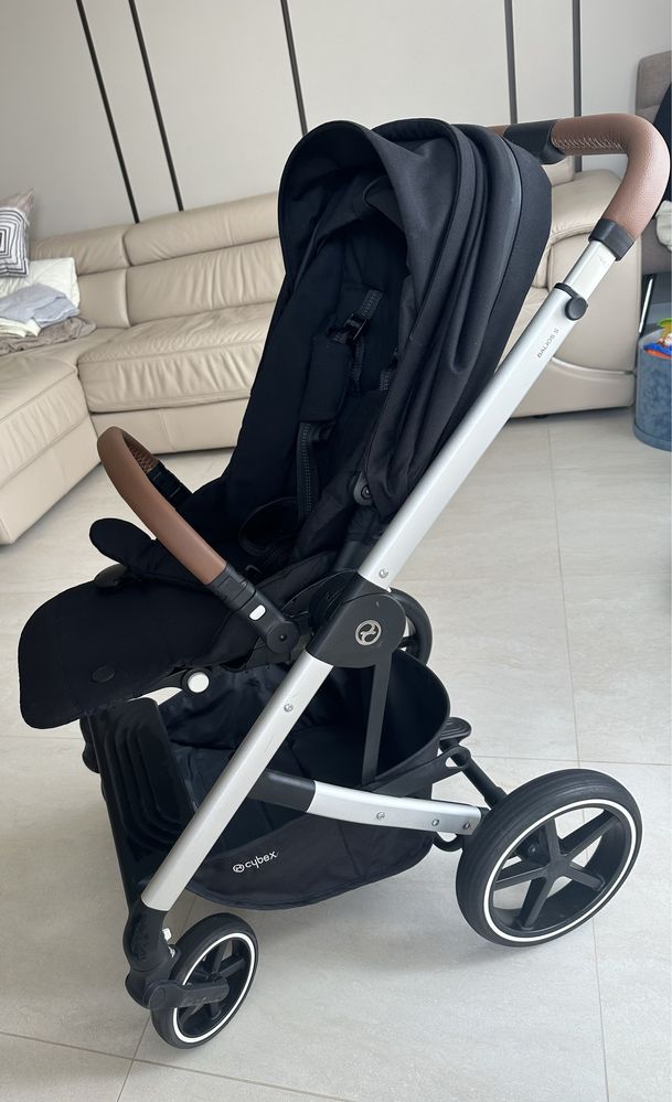 Прогулянкова коляска Cybex Balios S Lux SLV Deep Black