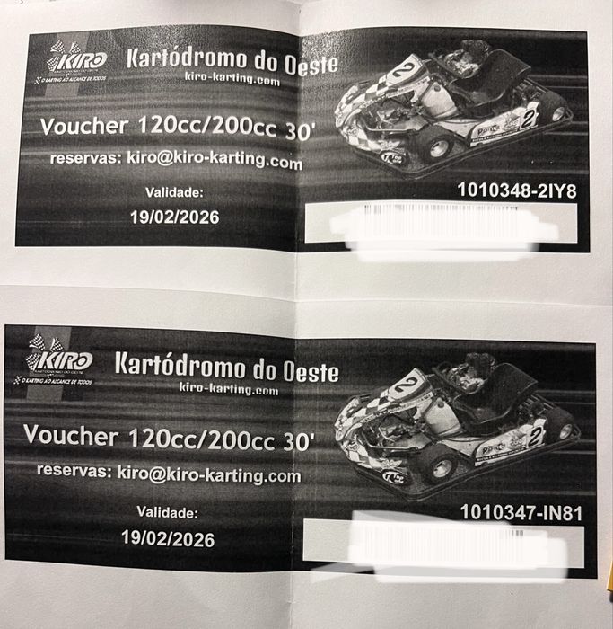 Karts Vouchers Bombarral