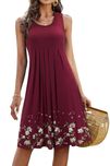 Nowa sukienka damska / RAYON /letnia /suknia / midi / L / bordo !9655!