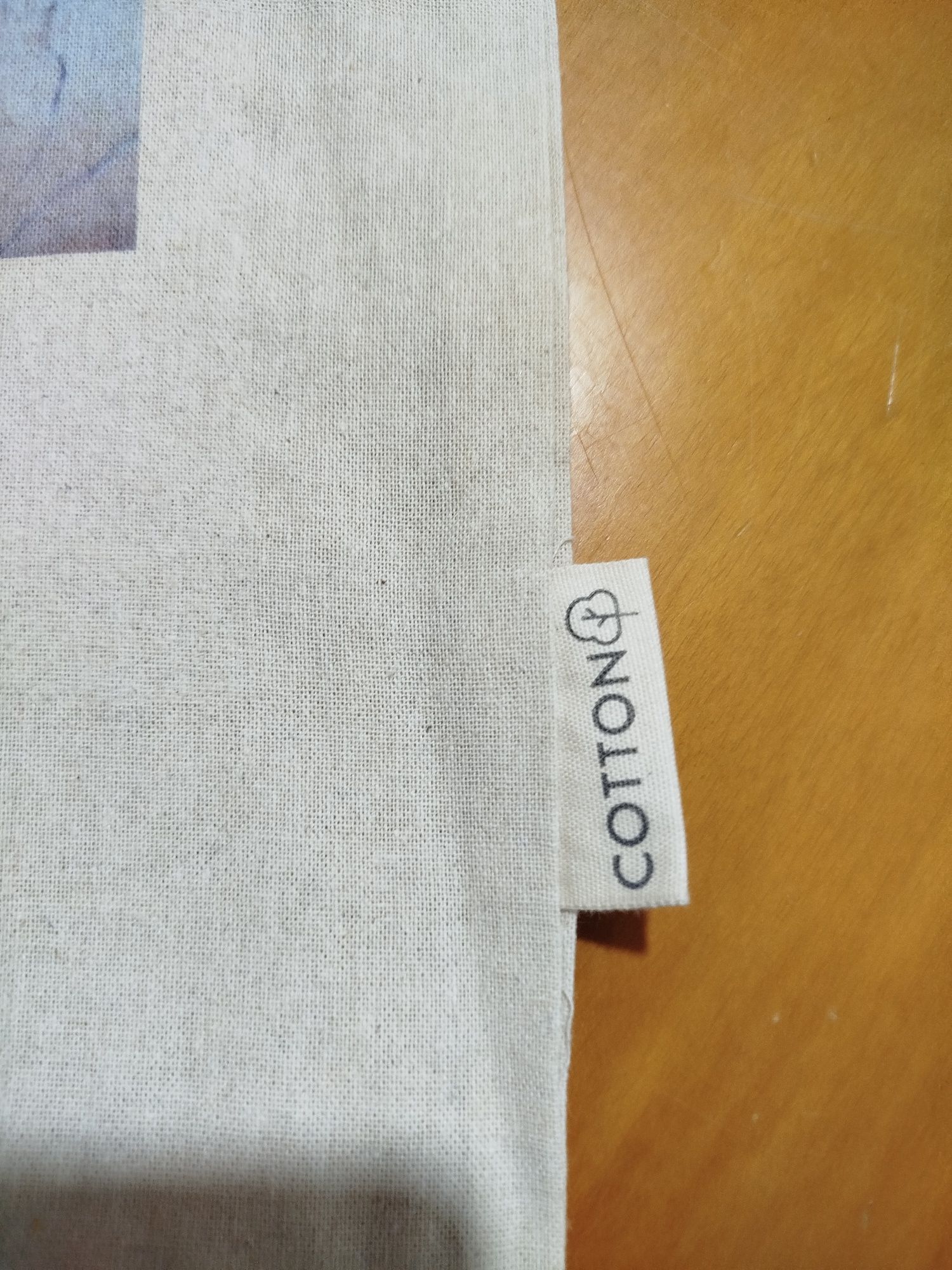 Saco Tote de algodão beje