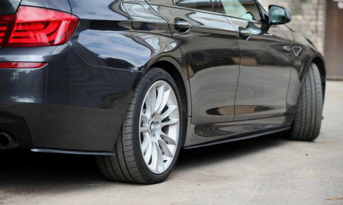 DOKŁADKI LISTWY PROGÓW MP Style DLA BMW F10 F11 M Pakiet Czarny Połysk