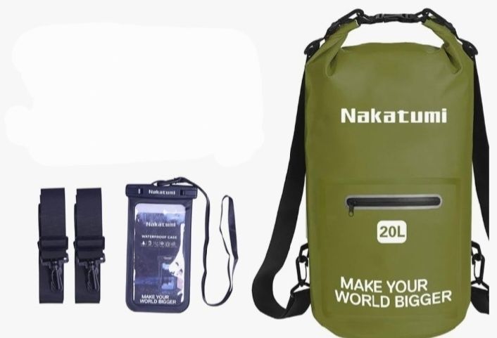 NAKATUMI Dry Bag 10L 20L, wodoodporny plecak, suchy worek