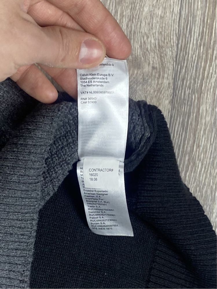 Calvin klein кофта свитер l размер чёрная оригинал