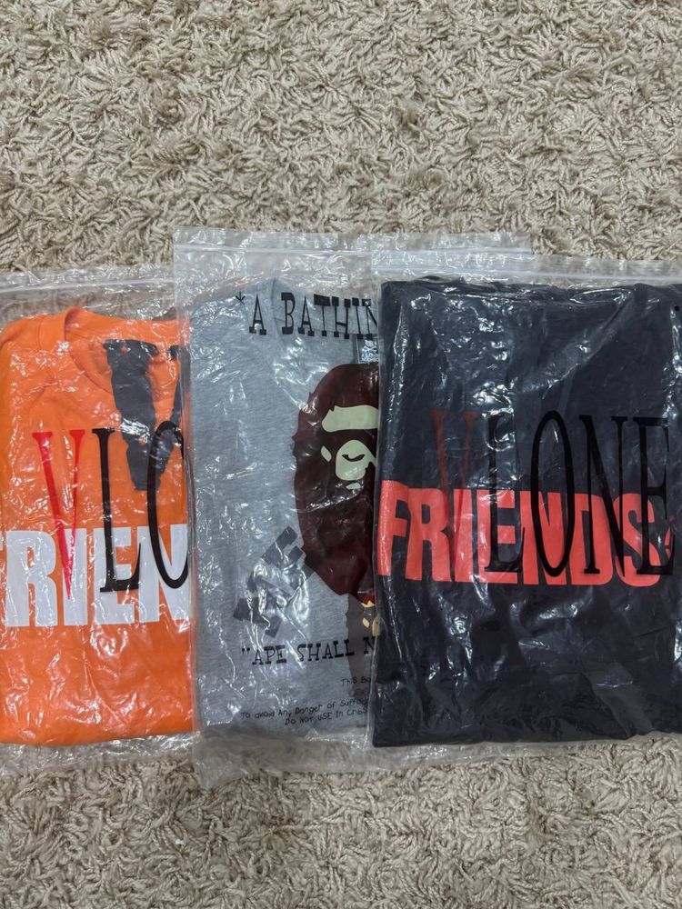 Футболка Vlone Bape chrome hearts balenciaga Rick owens VETEMENTS