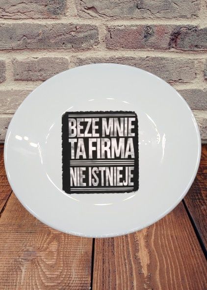 Talerzyk z nadrukiem