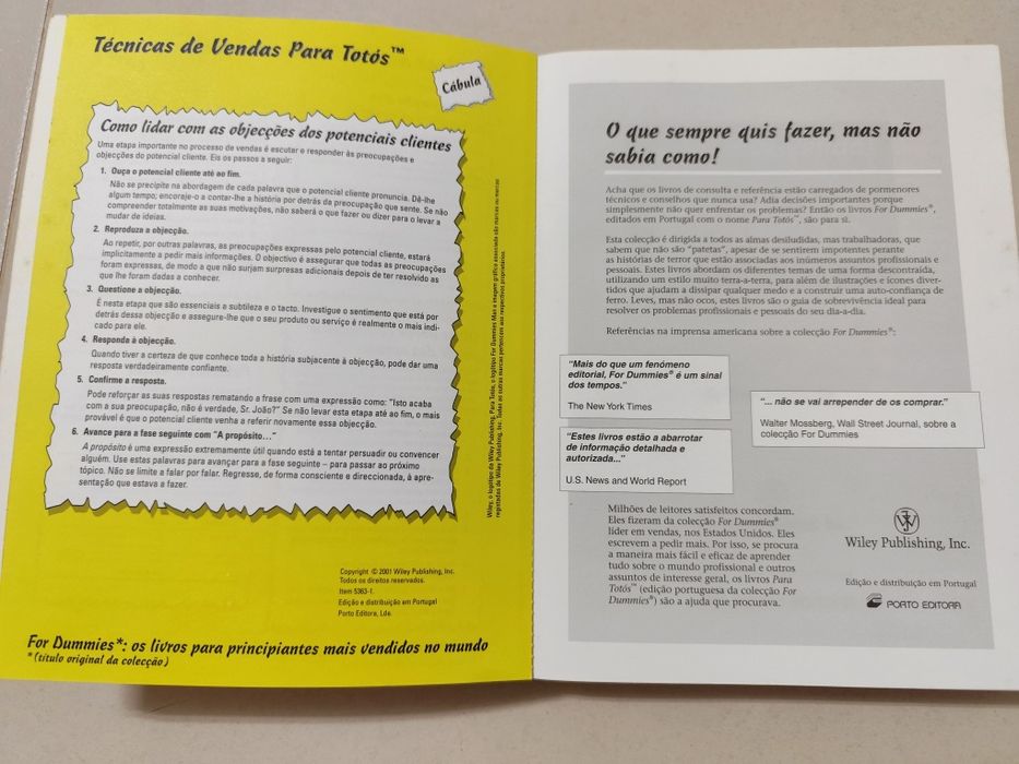 Livro: Técnicas de Vendas para Totós