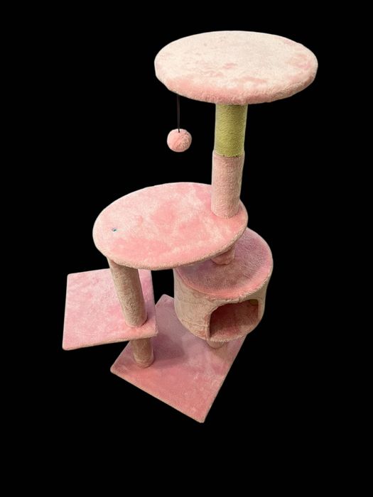 триярусна лежанка кігтеточка для кота