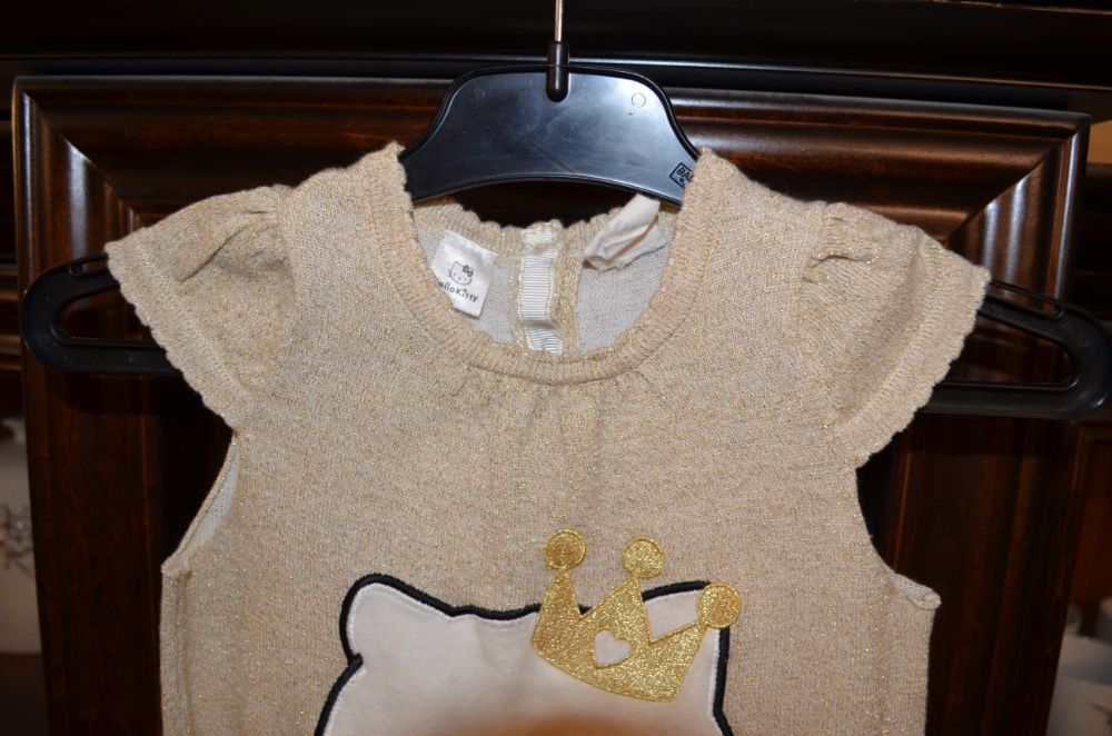 piękna SUKIENKA HELLO KITTY m-ki H&M r. 74, 6-9m stan idealny!!!
