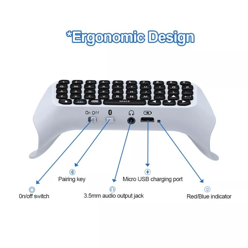 Teclados qwert para controladores PS5