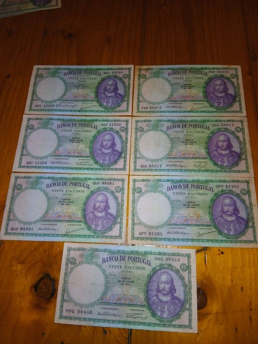 Lote de Antigas Notas Em Perfeito estado