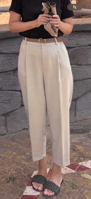 Штани Zara S (льон і віскоза)