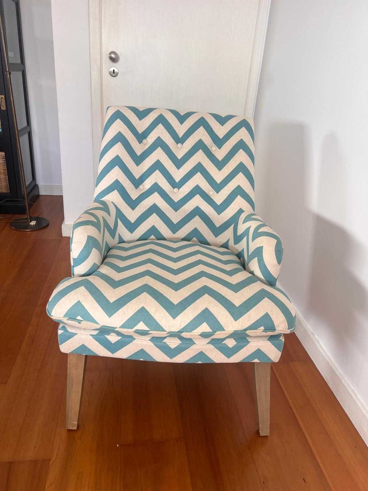 Cadeirão padrão Zig Zag
