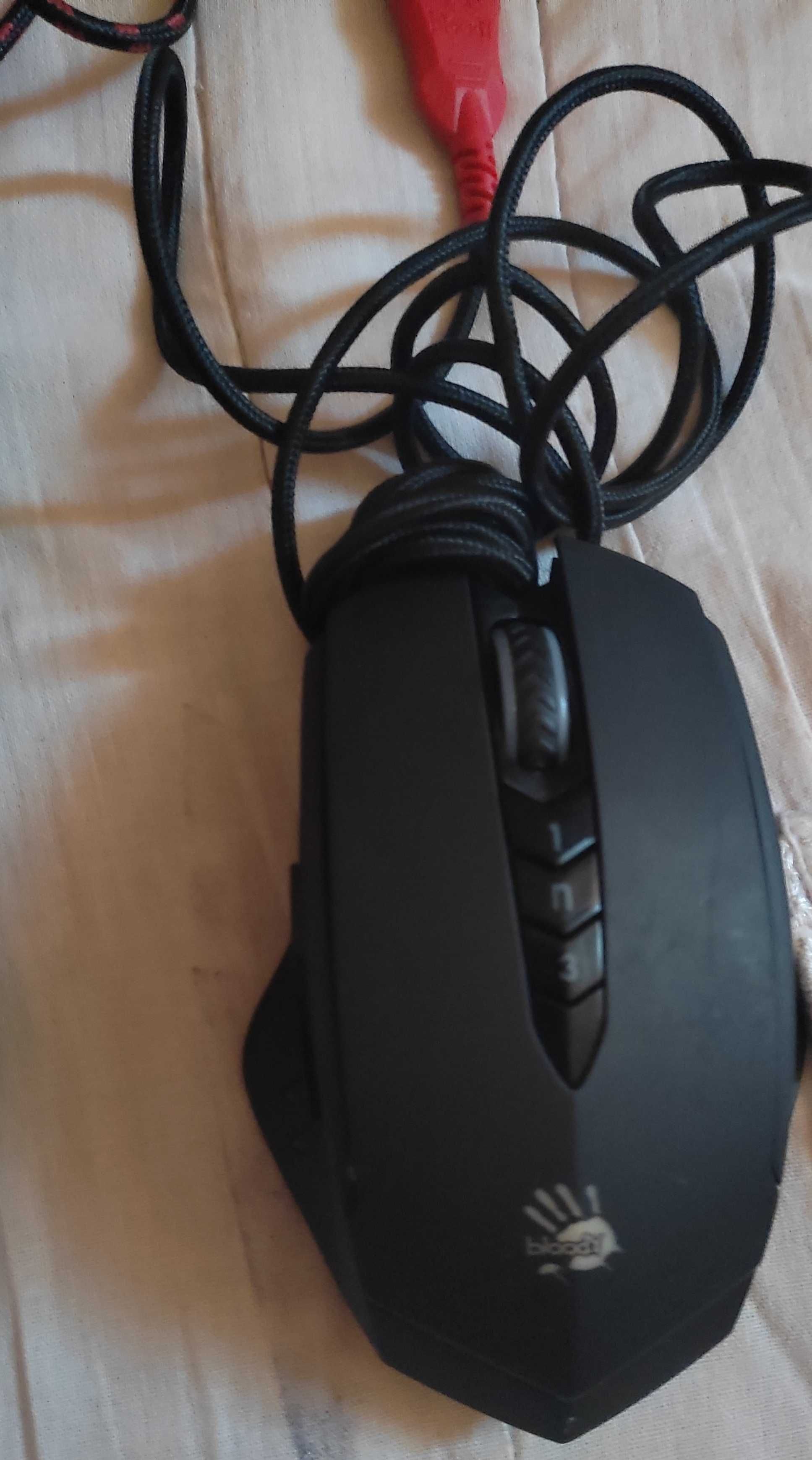 Клавіатура (A4Tech Bloody  Q100 Black) і Мишка (A4Tech Bloody V8M)