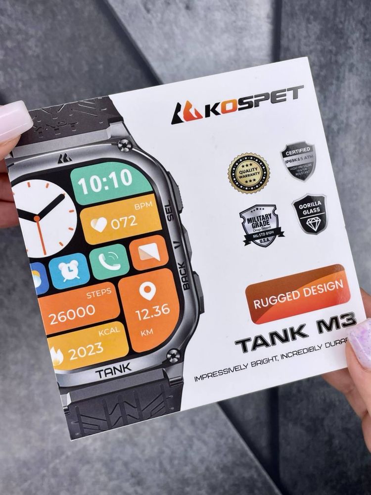 Smart годинник оригінал Kospet Tank T3 M3 ultra