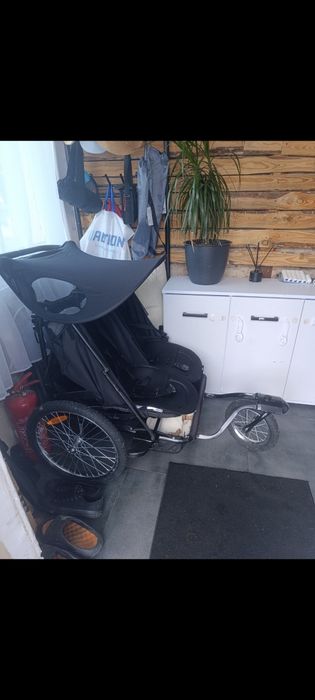 Wózek przyczepka 2 osobowy na każdy teren