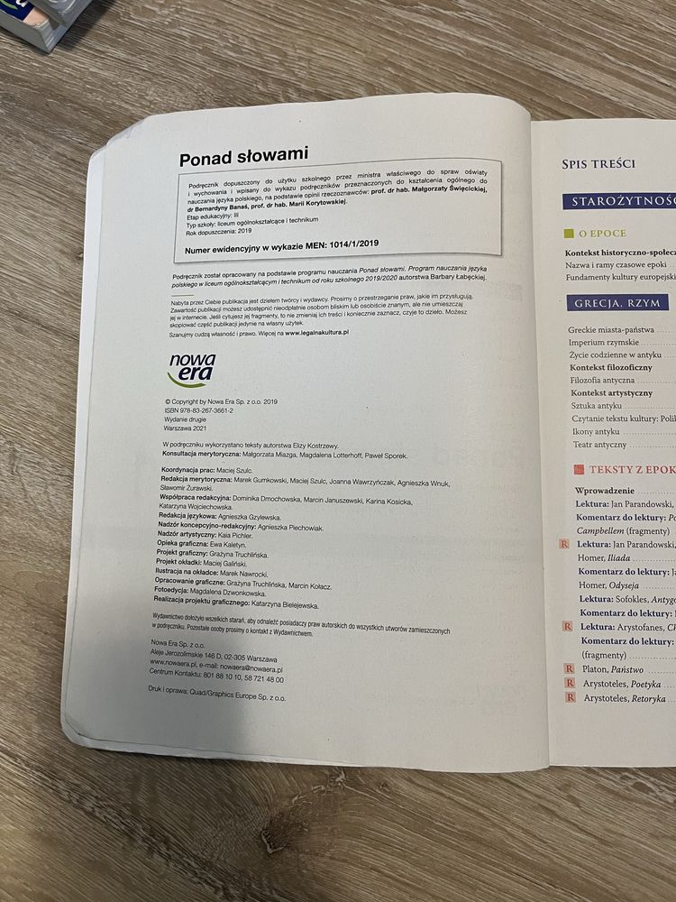 Podręcznik j.polski ponad słowami 1 cz.1