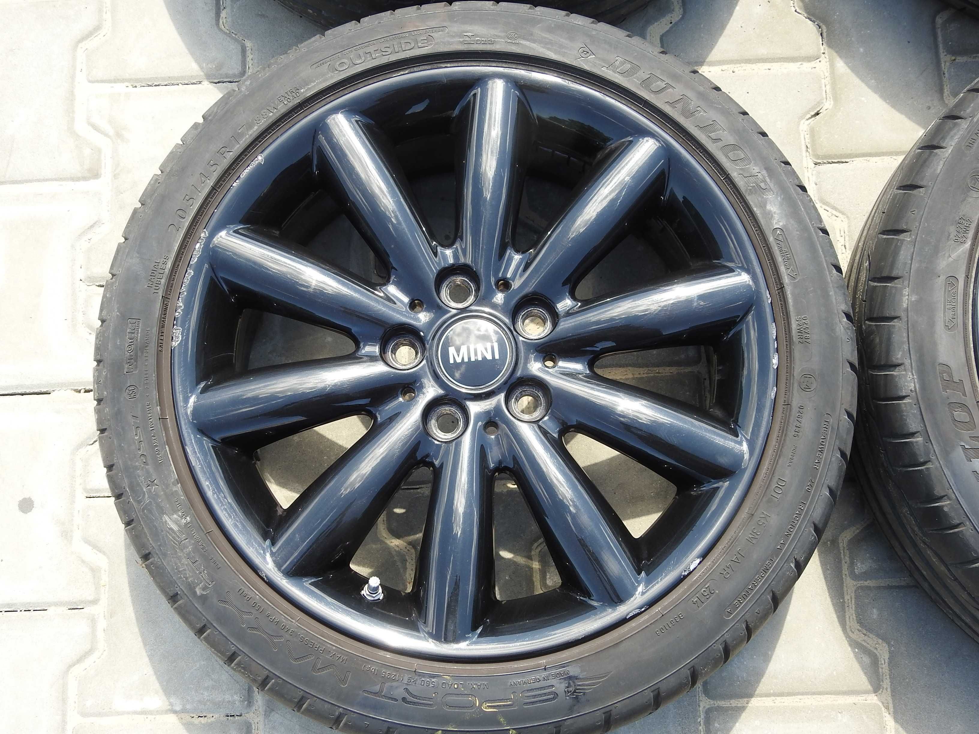4x ALU Mini Cooper  F56 F55 felgi 7x17 5x112 ET54 TPMS