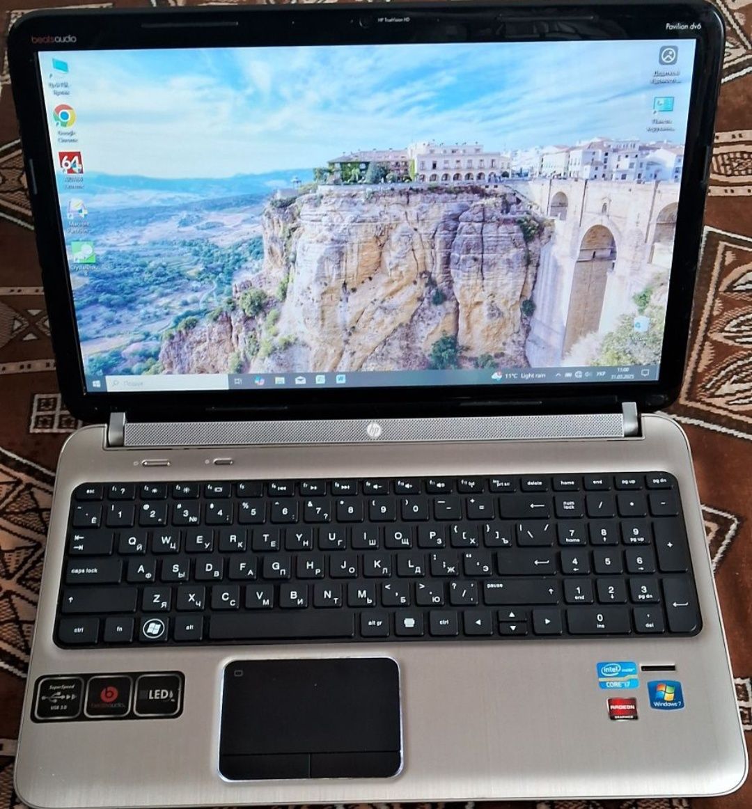 HP Pavilion DV 6./i7 8 ядер /8 потоков
