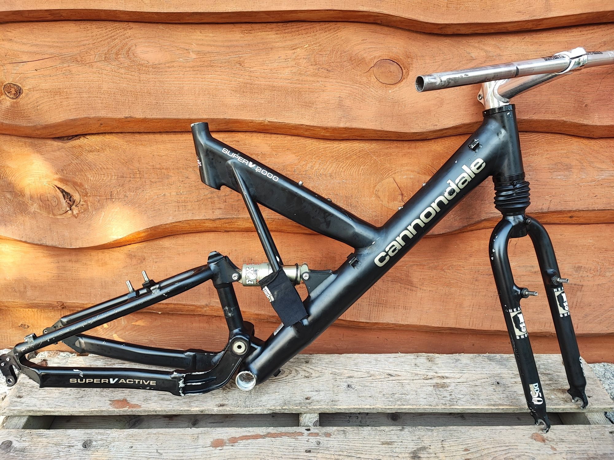 Rama rowerowa full Cannondale Super V2000 Alu 26" Fox Coda Retro MTB