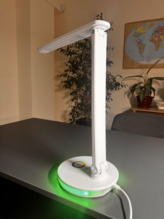 Настольная лампа MAXUS DL 10W 3CCT WH RGB