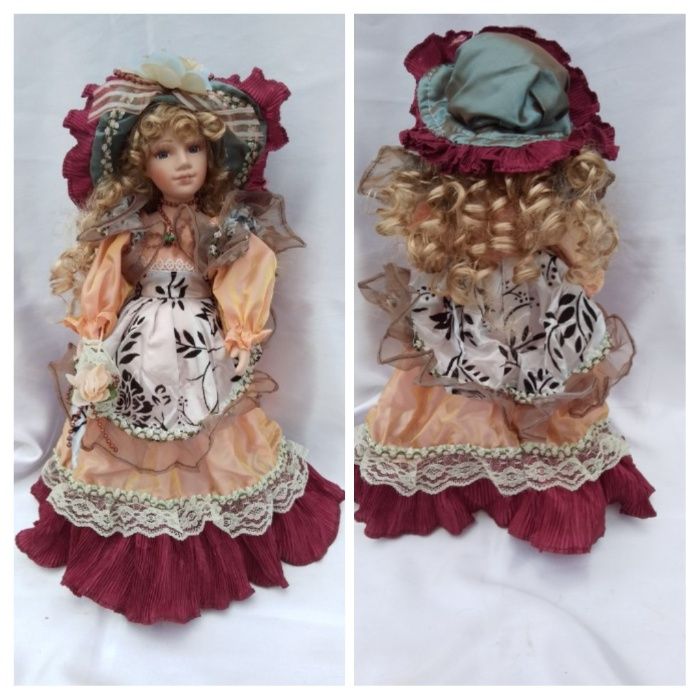 Кукла фарфоровая коллекционная в подарочной упаковке(42см).