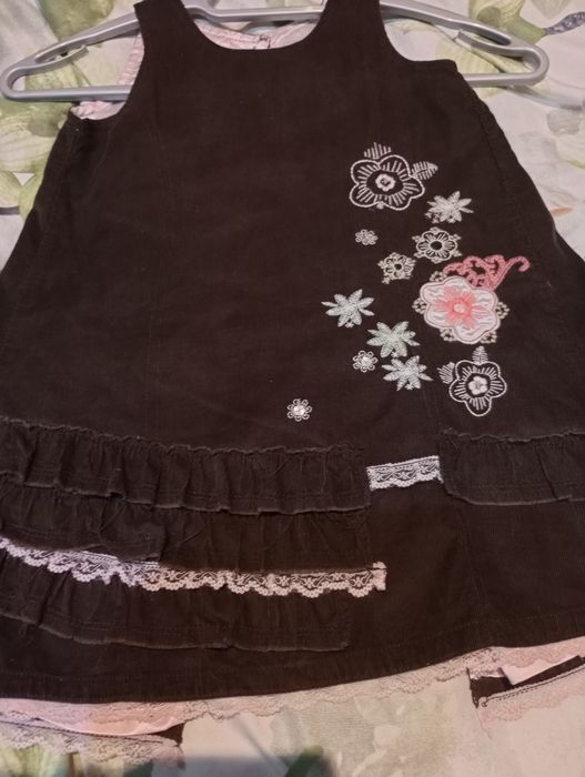 Sukienka swiateczna sesja zdjęciowa sztruks ciepła  2-3 l