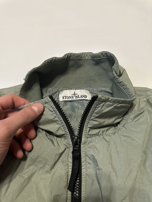Stone Island куртка оригінал Sage Green Crinkle Reps