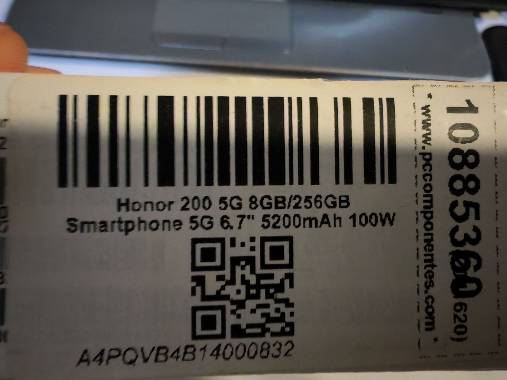 Honor 200 5G 8gb+8gb 256gb com smartwatch honor 2i